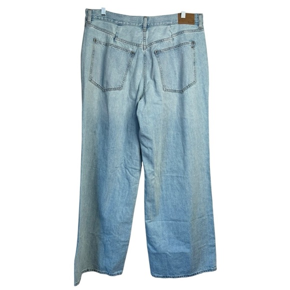Madewell Superwide-Leg Jeans in Cather Wash: Button-Front Edition Size 32 NQ161 - Picture 2 of 11